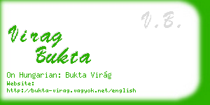 virag bukta business card